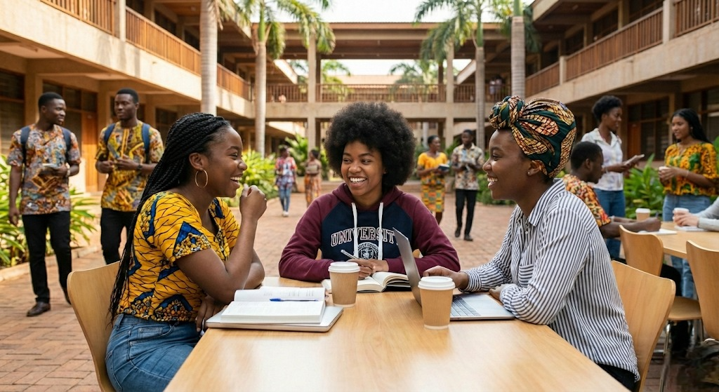 students on student halls